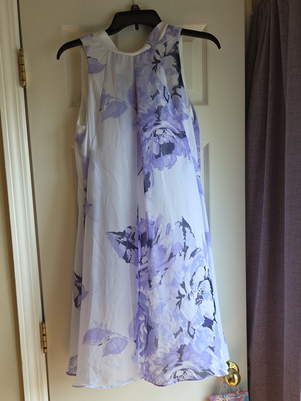 Robbie Bee Lavender Floral Midi Dress